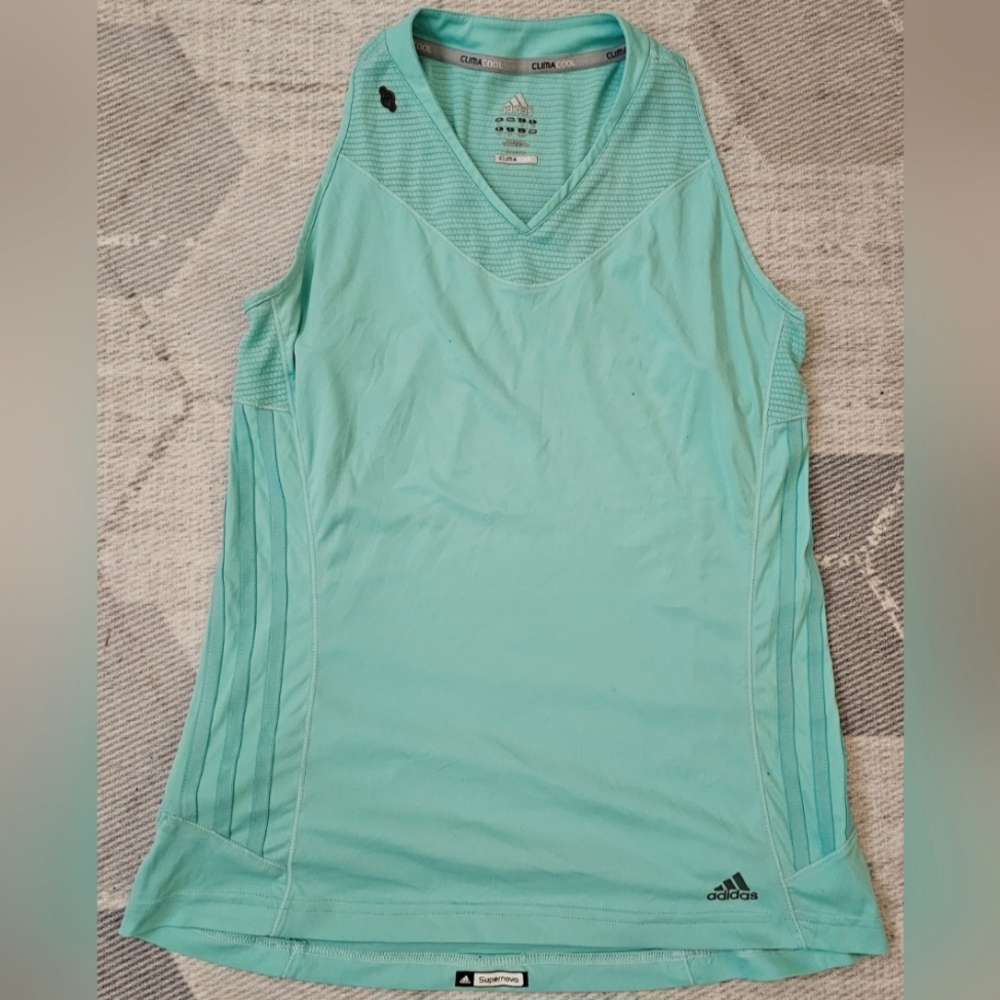 Adidas Climacool sleeveless women's green raceback vest